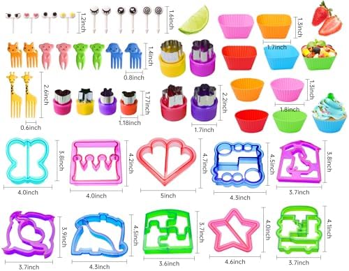 Limasum Sandwich Cutters for Kids Bento Lunch Fun Shapes