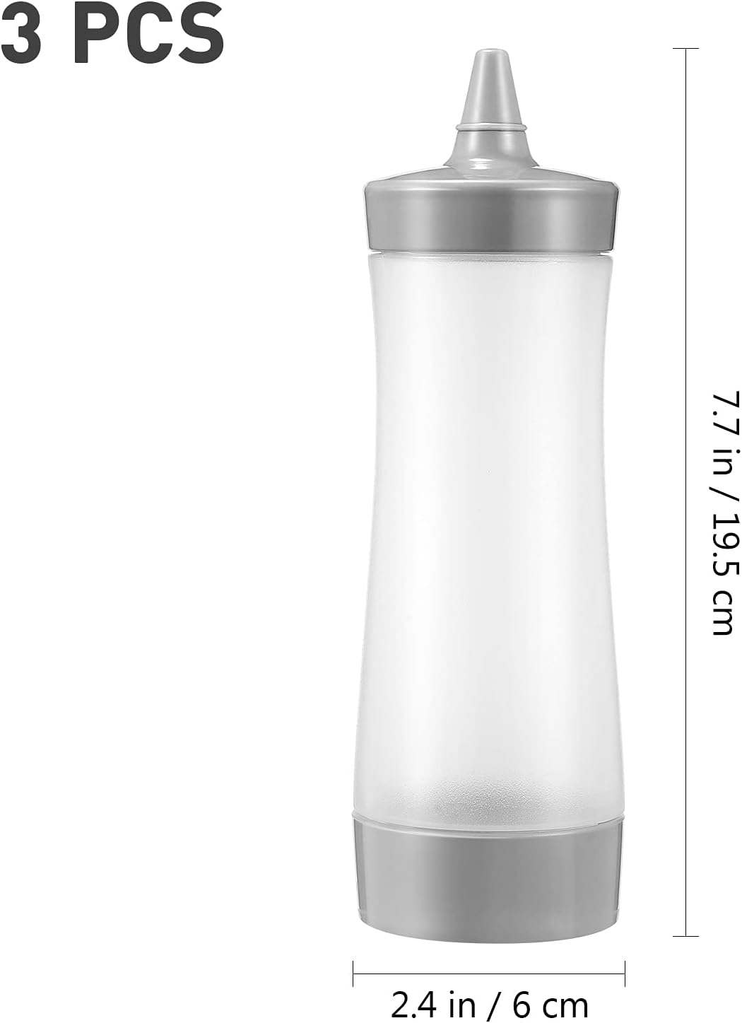 UPKOCH 3 Pcs Squeeze Condiment Bottles