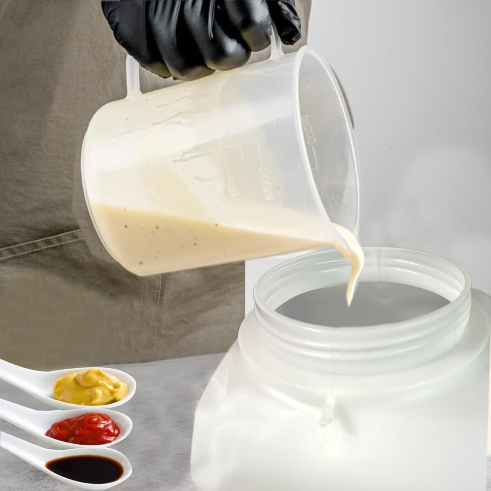 Vitasunhow Large Condiment Dispenser 55L Refillable Leak Proof