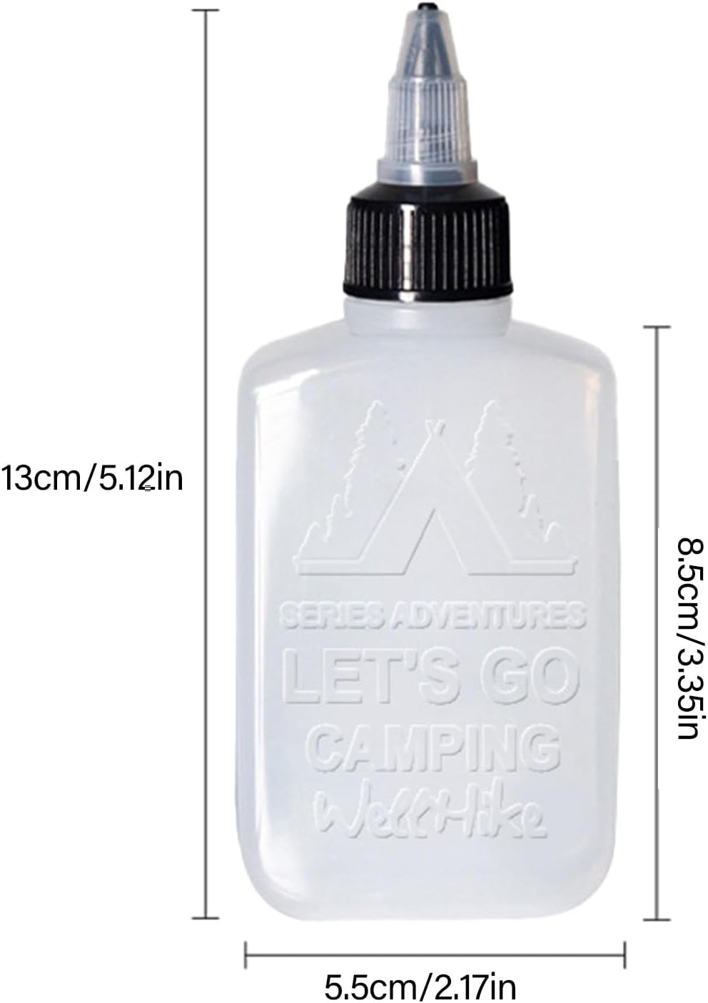 Small 100ml Leakproof Condiment Squeeze Bottle for Camping Travel