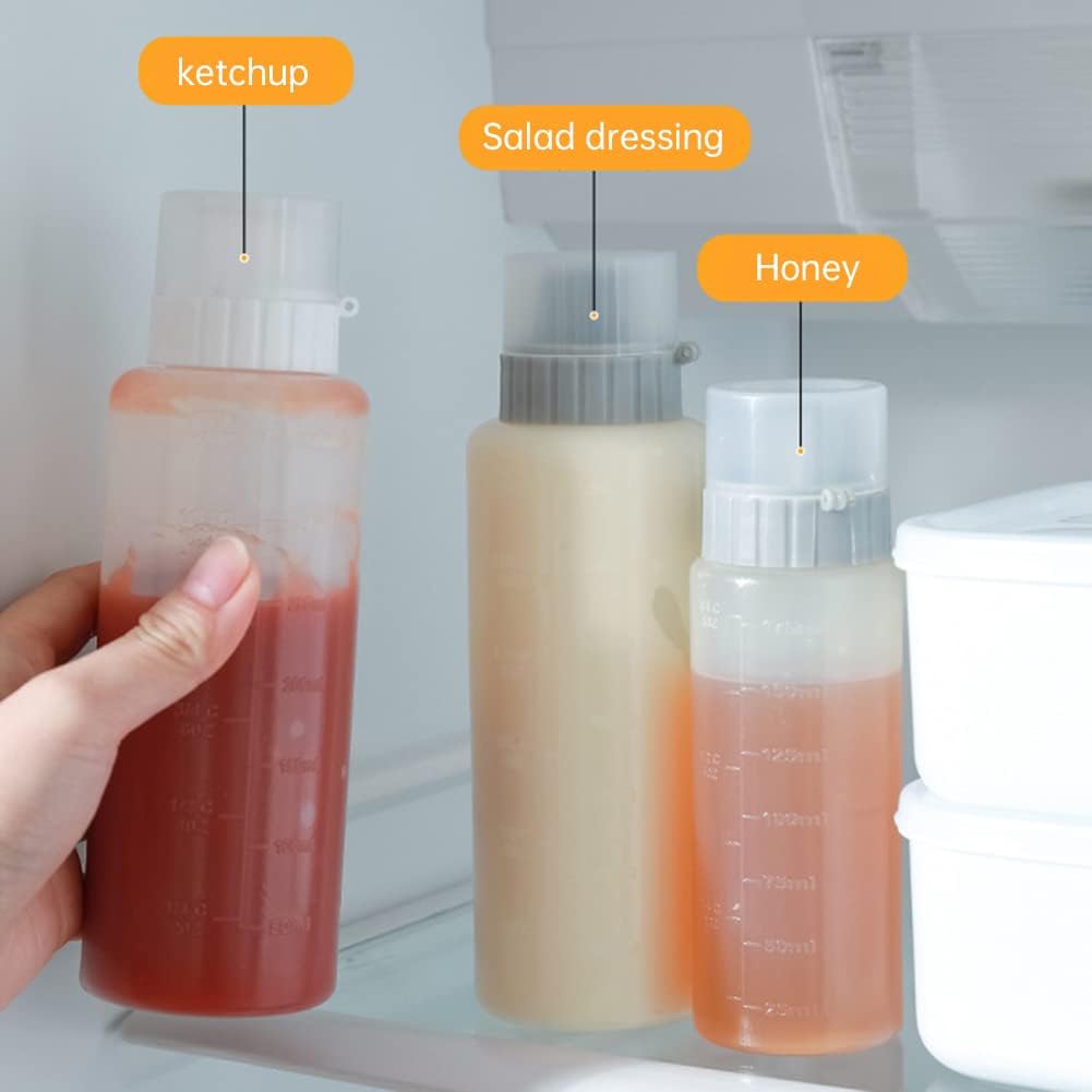 EUBUY 5-Hole Squeeze Bottle for Condiments