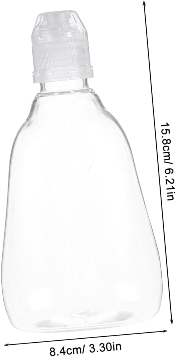 500g Clear Plastic Honey Dispenser with Flip Cap