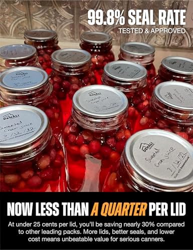 Denali 240-Pack Canning Lids with PreserveLock Seal