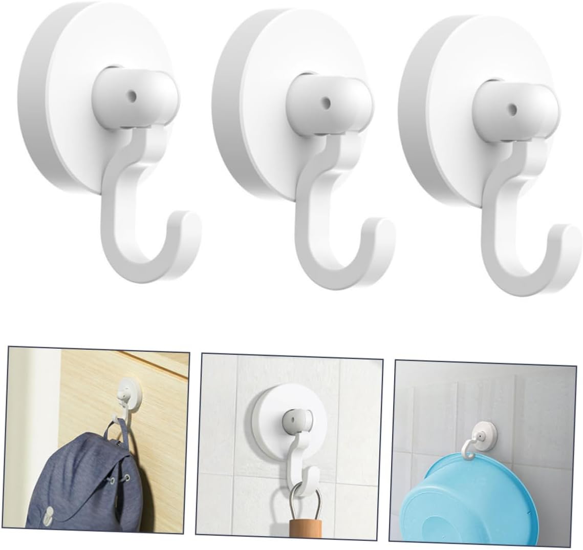 Self-Adhesive Door Hooks 3 Pack for Towels Coats Robes