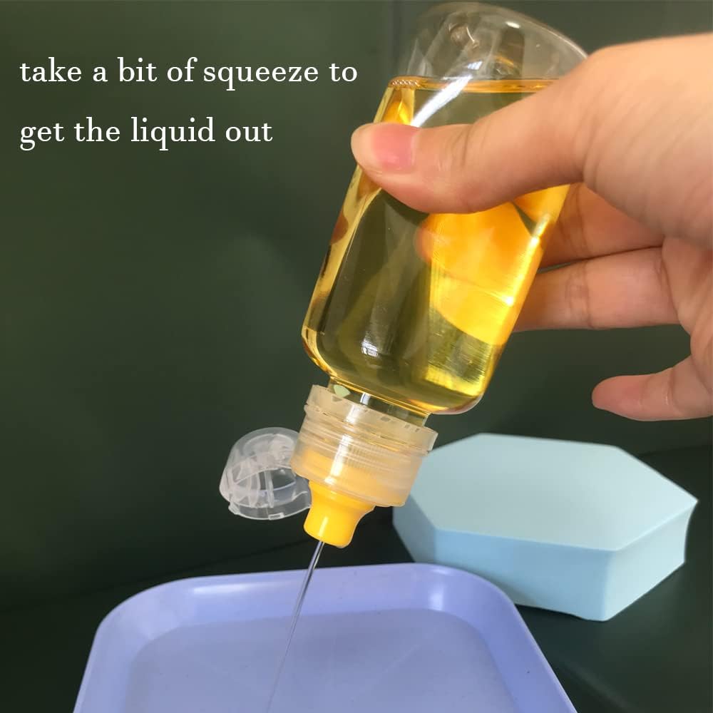 ZAYOIZY 4pcs Mini Honey Squeeze Bottles with Flip Top