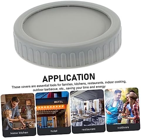 PHENOFICE 2 Pack Wide Mouth Mason Jar Lids Set for Canning