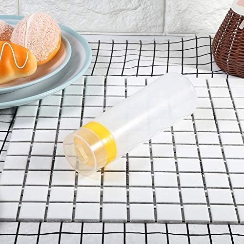 Agatige 10oz Ketchup Squeeze Bottles with 4 Holes and Leak Proof Flip Lid
