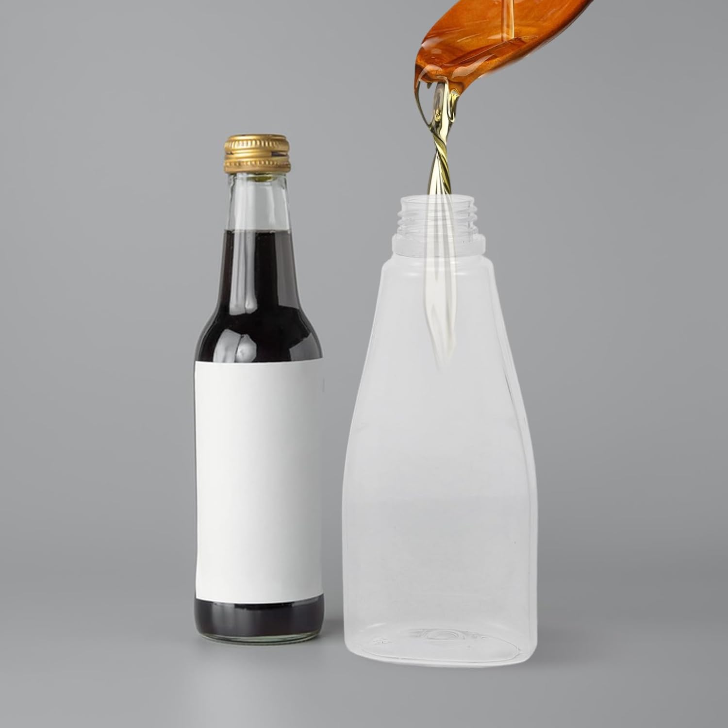 CLISPEED 4pcs Honey Squeeze Bottle Set