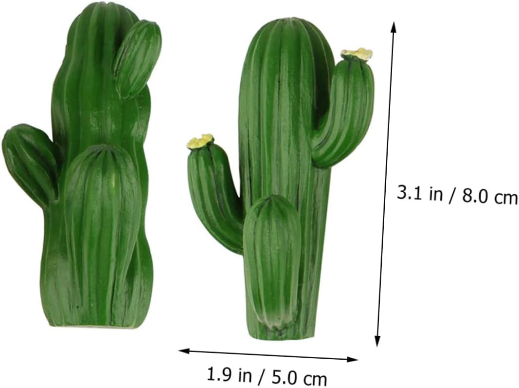 BESTonZON 2pcs Cactus Hook Resin Wall Storage Hooks