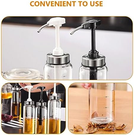 GRIRIW 500ml Honey Dispenser Jar with Easy Press Pump 1