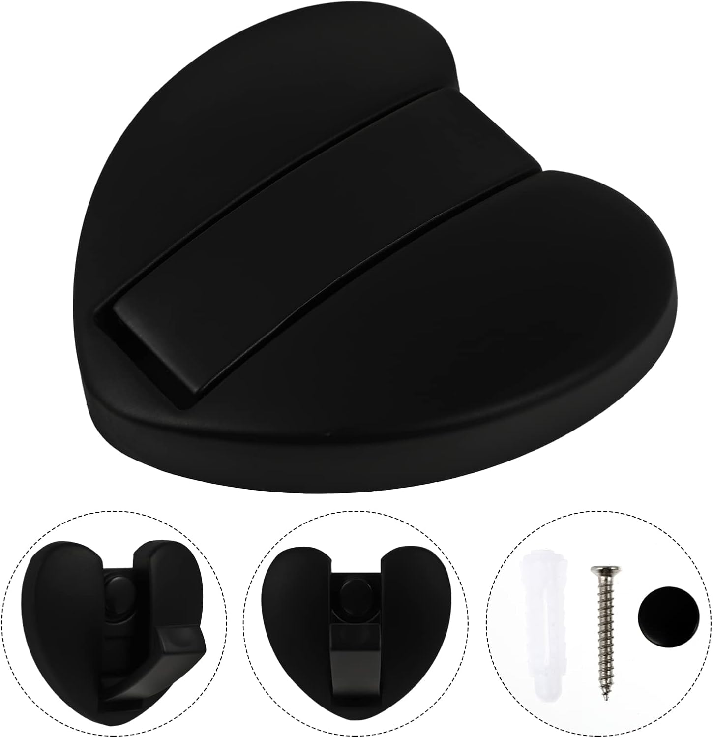 DOITOOL Heart Shape Decor Aluminum Foldable Wall Hooks