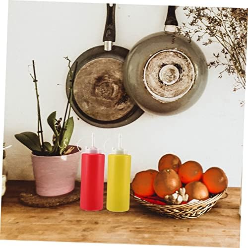 4 Pack Heavy Duty Condiment Squeeze Bottles Portable Spice Storage