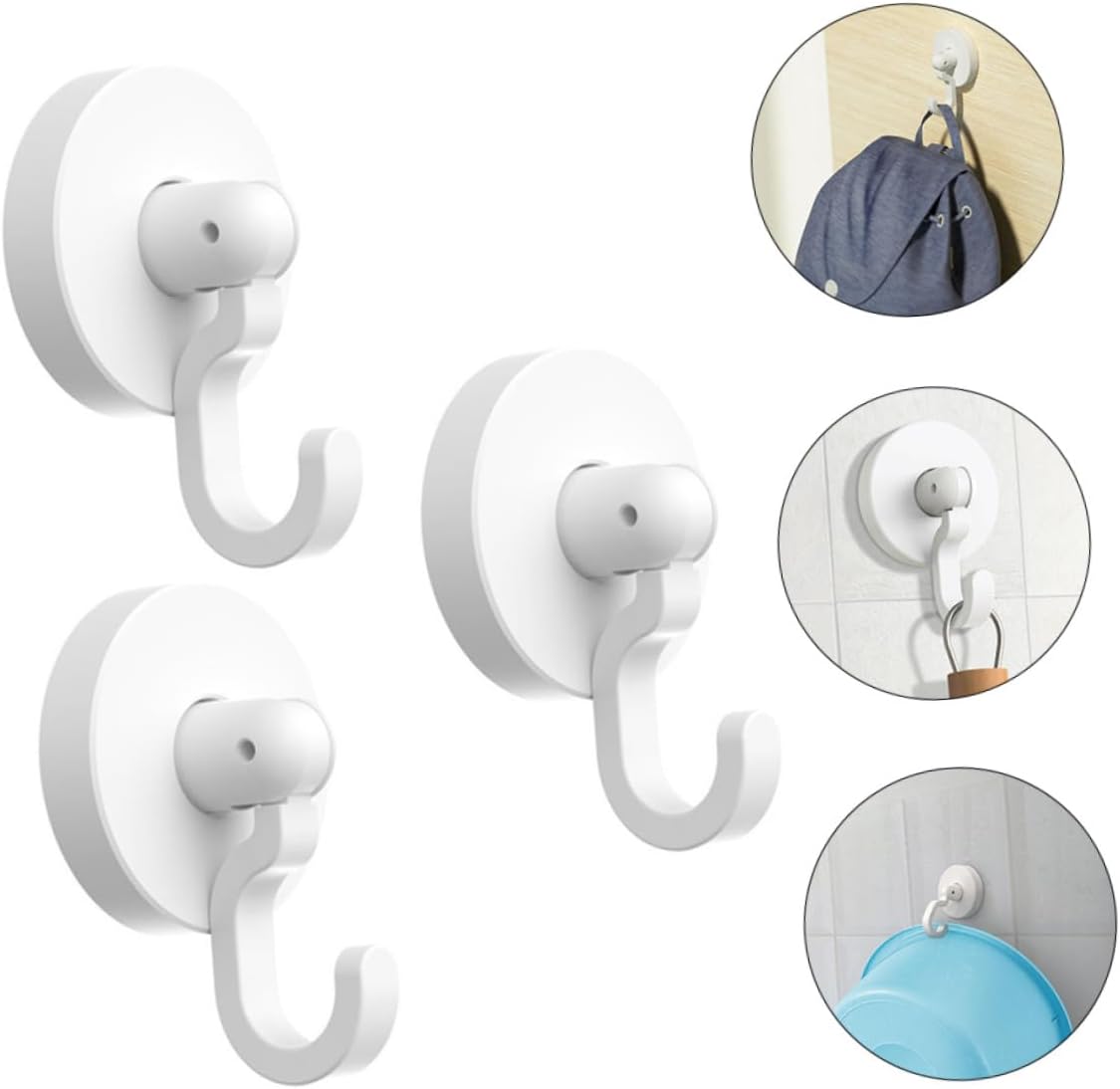 MAGICLULU Self-Adhesive Wall Hooks for Kitchen and Bathroom