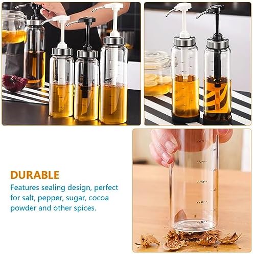 GRIRIW 500ml Honey Dispenser Jar with Easy Press Pump 1