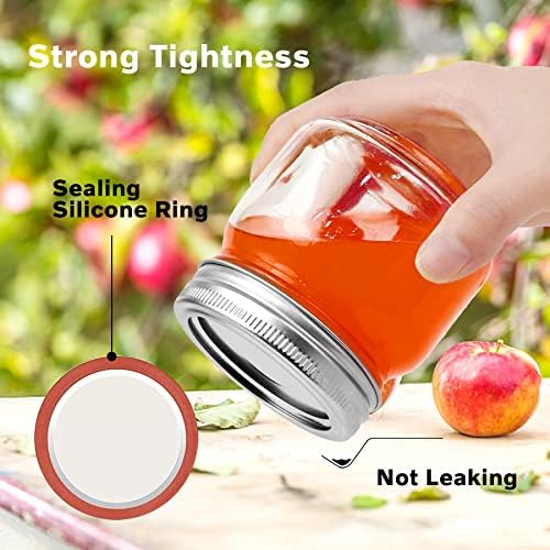 Aliggbent 120Pcs Canning Lids with Bands Set