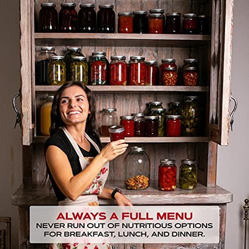 FORJARS Canning Lids with Rings 24Pcs12Sets