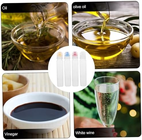 8 Pcs Mini Squeeze Condiment Bottles for Ketchup Honey Oil Salad Dressing