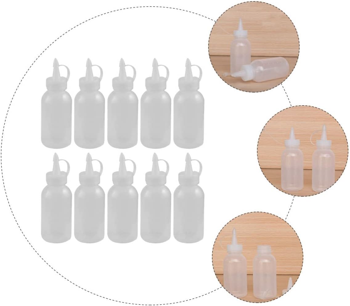 10pcs Zerodeko Squeeze Sauce Bottles Condiment Dispensers