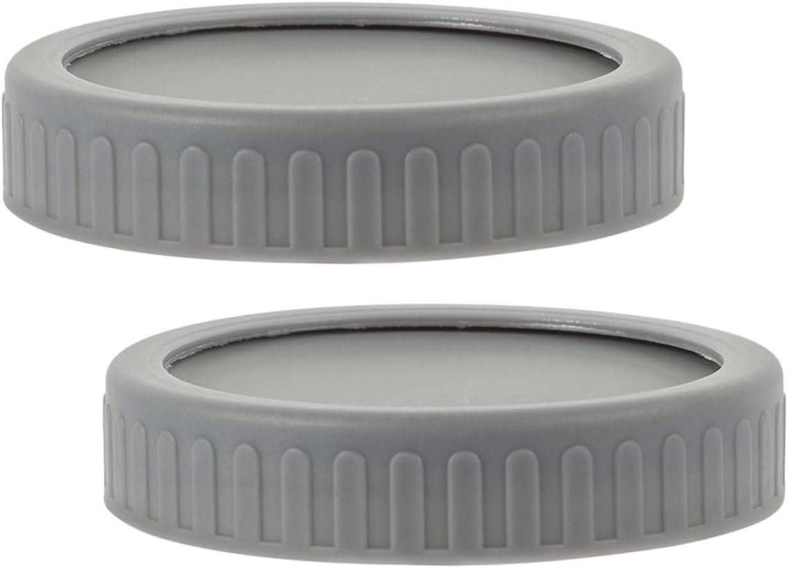 PHENOFICE 2 Pack Wide Mouth Mason Jar Lids Set for Canning