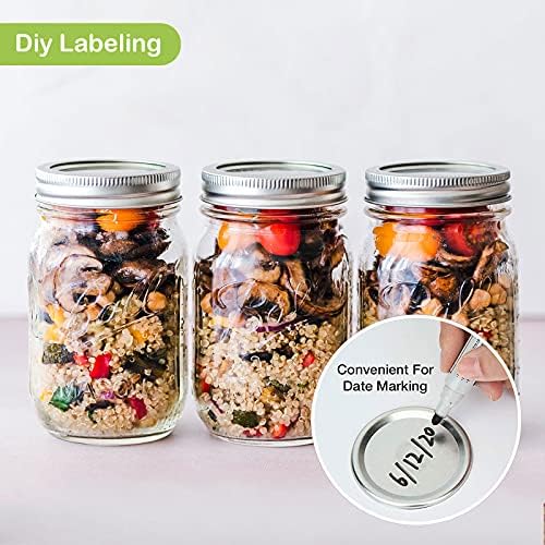 BenRain 100 Count Regular Mouth Canning Lids
