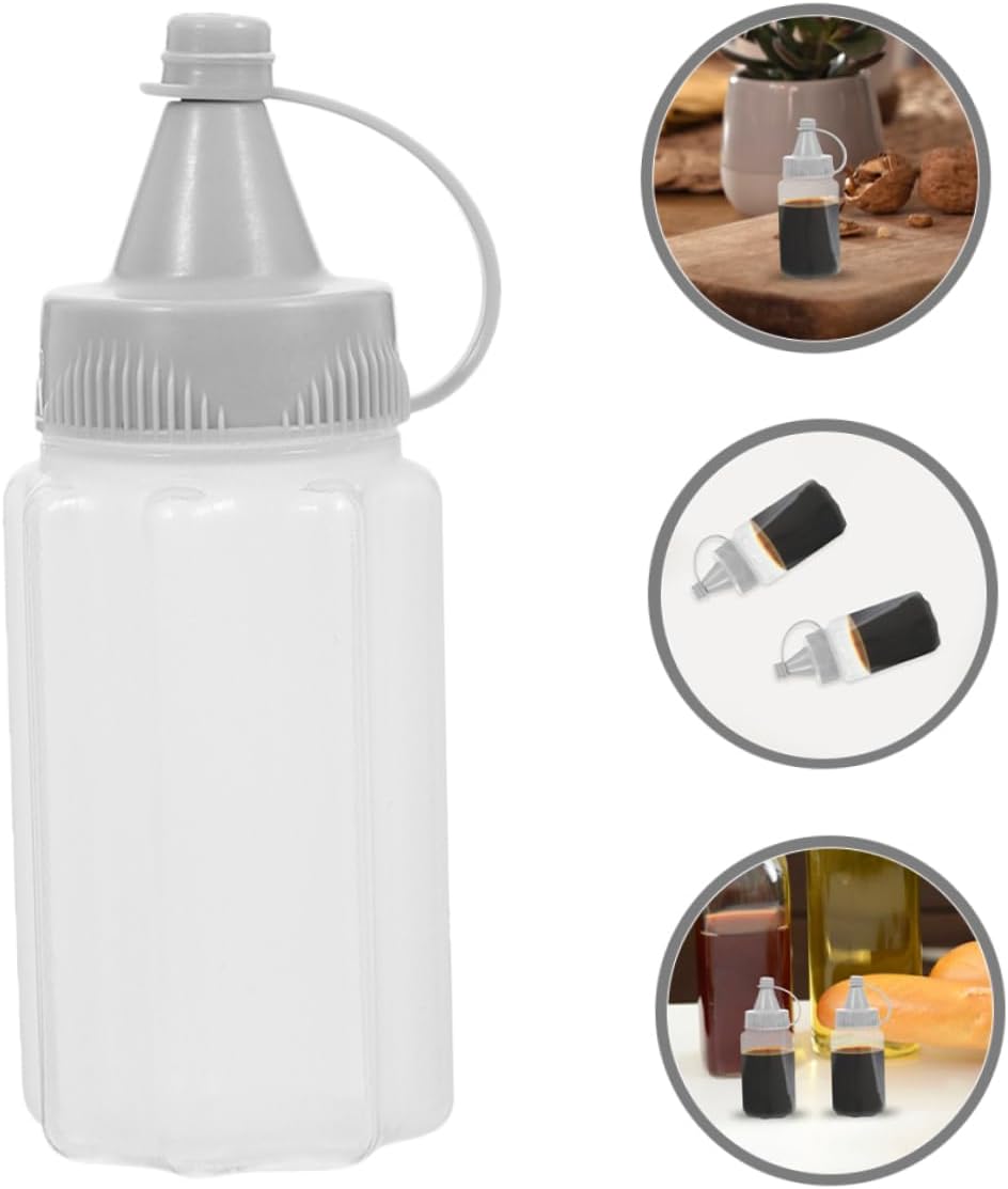 Reusable PP Condiment Squeeze Bottles for Oil Vinegar Honey