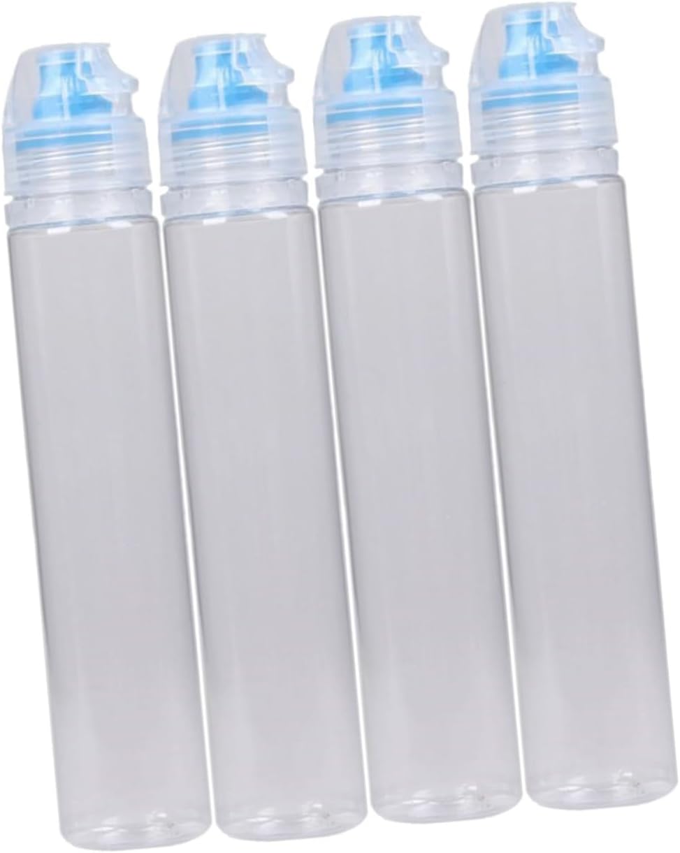 LALADEFIEE 4 Pack PVC Condiment Storage Bottles