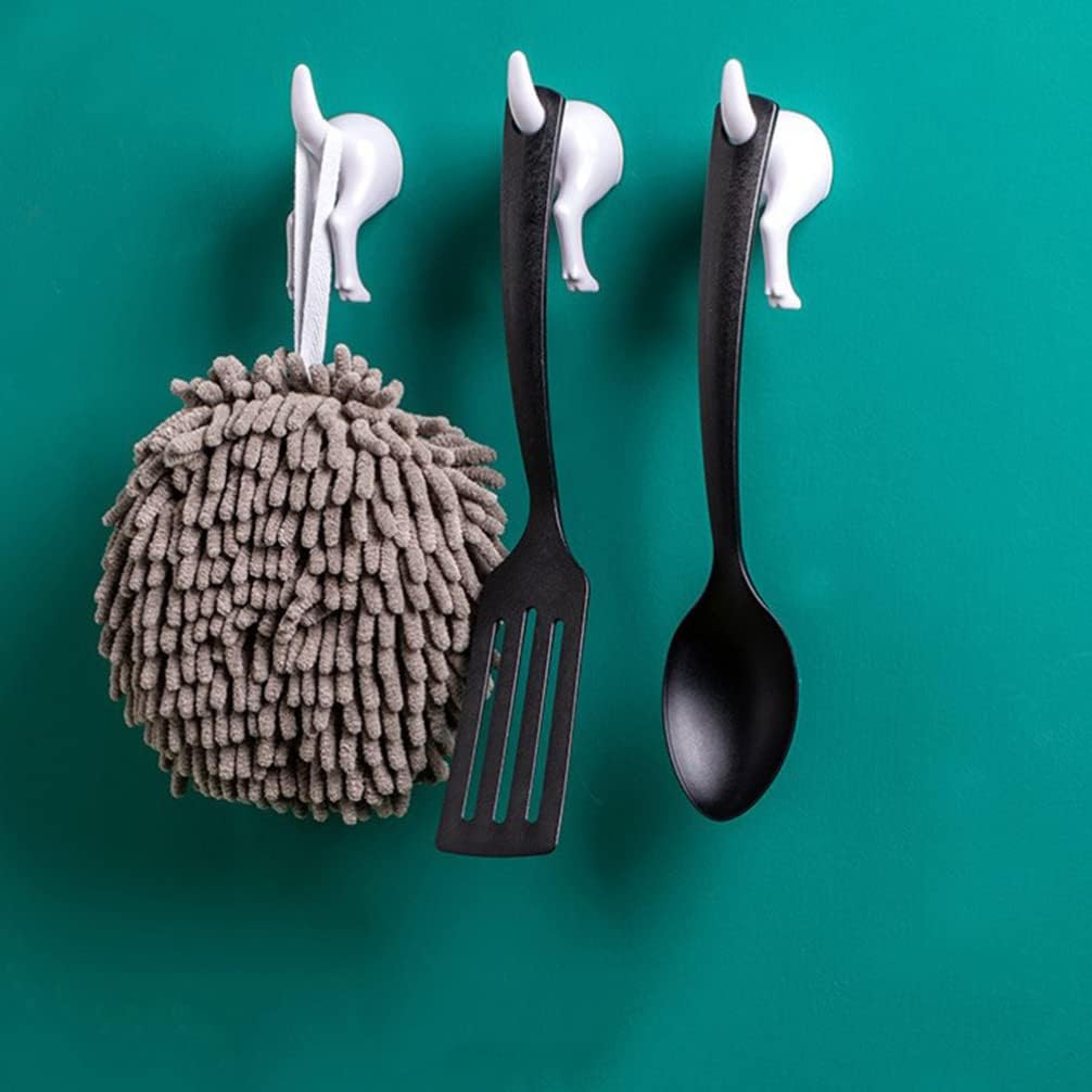 Zerodeko 5pcs Decorative Wall Hooks for Coats Hats Towels