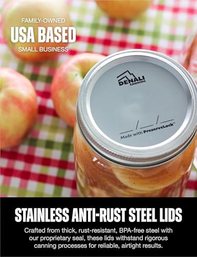 Denali 240-Pack Canning Lids with PreserveLock Seal