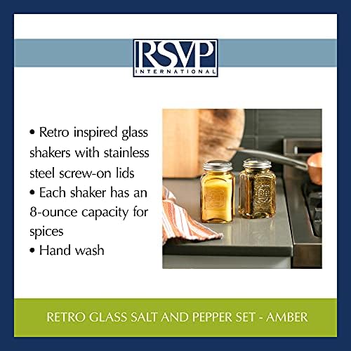 RSVP International Jumbo Amber Salt Pepper Shaker