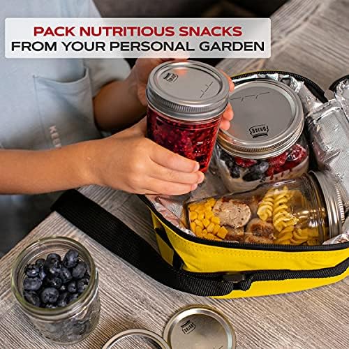 FORJARS Canning Lids with Rings 24Pcs12Sets
