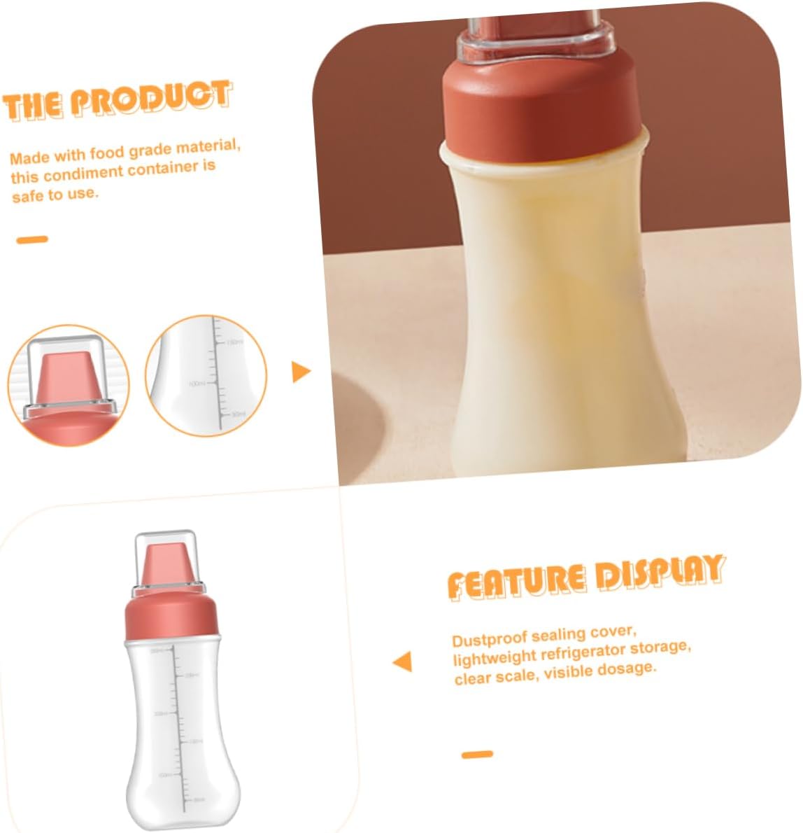 CIYODO Soy Sauce Squeeze Bottle with 5 Holes
