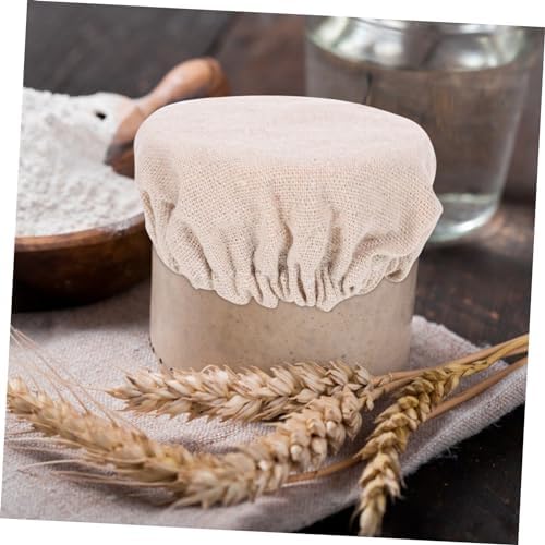 STOBAZA 2pcs Reusable Glass Jar Covers