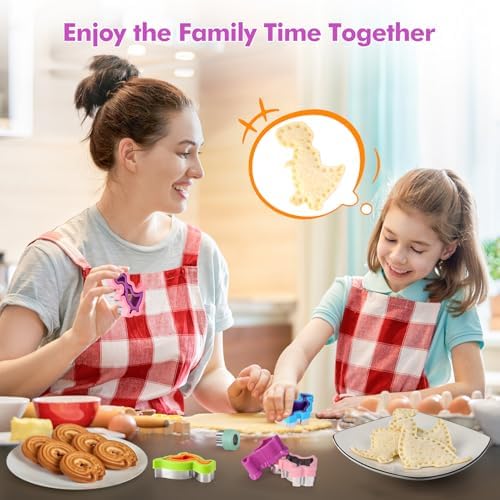 NPET Dinosaur Sandwich Cutter and Sealer 10 Pcs
