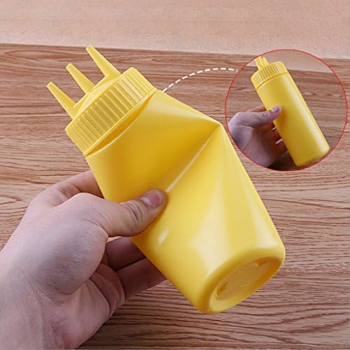 Hisocute 3 Hole Squeeze Bottle Condiment Dispenser