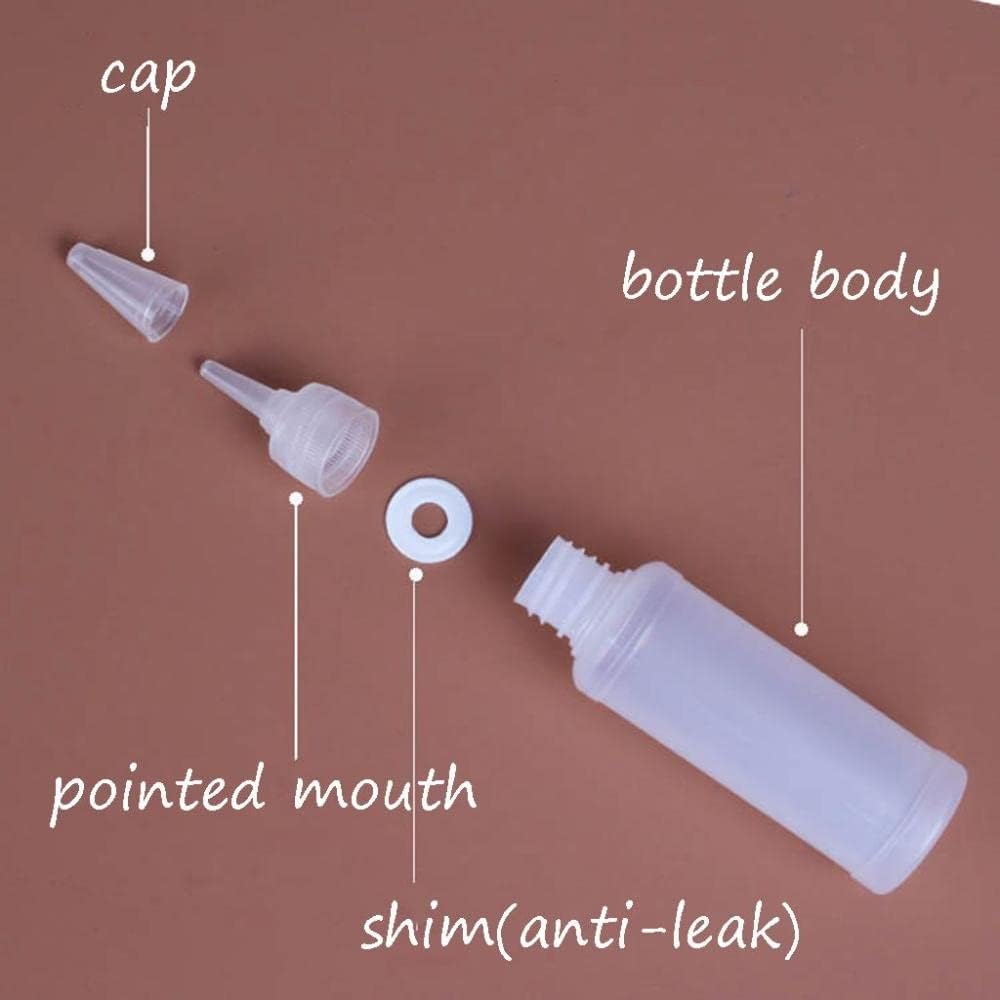 10PCS Durable Plastic Squeeze Bottles with Scale 20ml