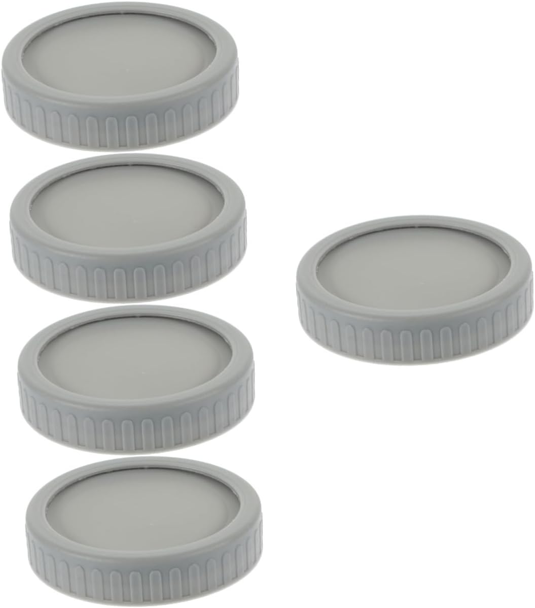 5 Sets Reusable Mason Jar Lids with Sealing Rings