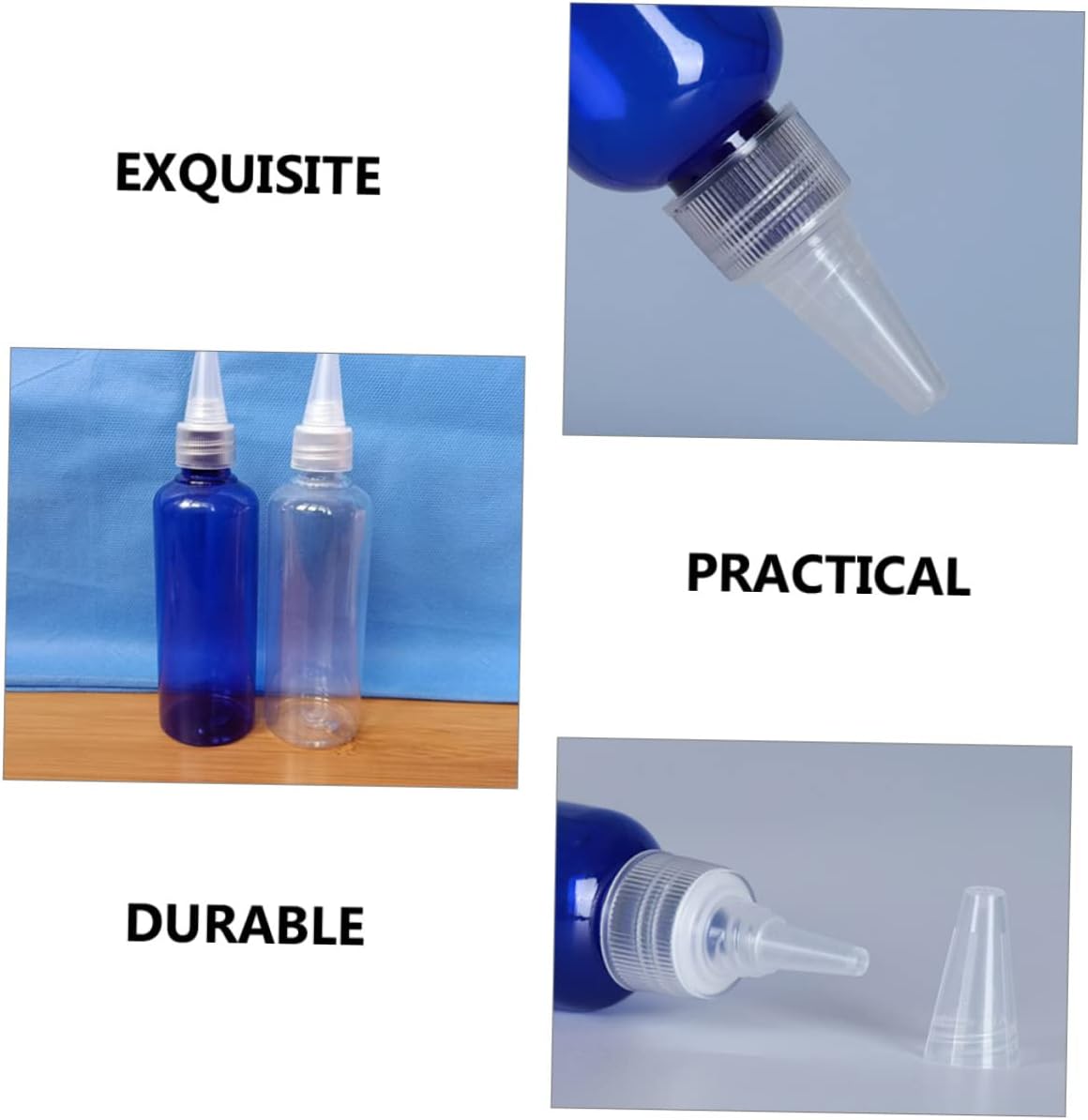 10pcs PET PP Condiment Squeeze Bottles for Kitchen Use 1