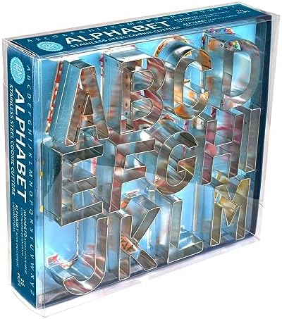 RM International 25 Alphabet Cookie Cutters 26-Piece Set 1