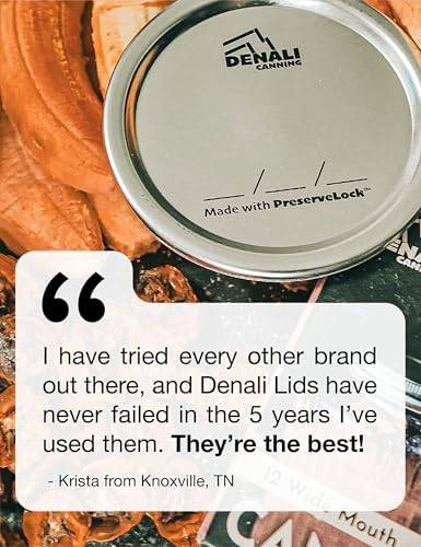 Denali 240-Pack Canning Lids with PreserveLock Seal