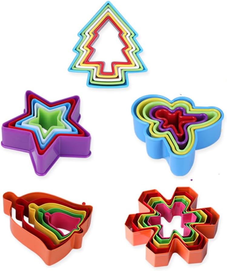 KALAIEN 25Pcs Christmas Cookie Cutter Set