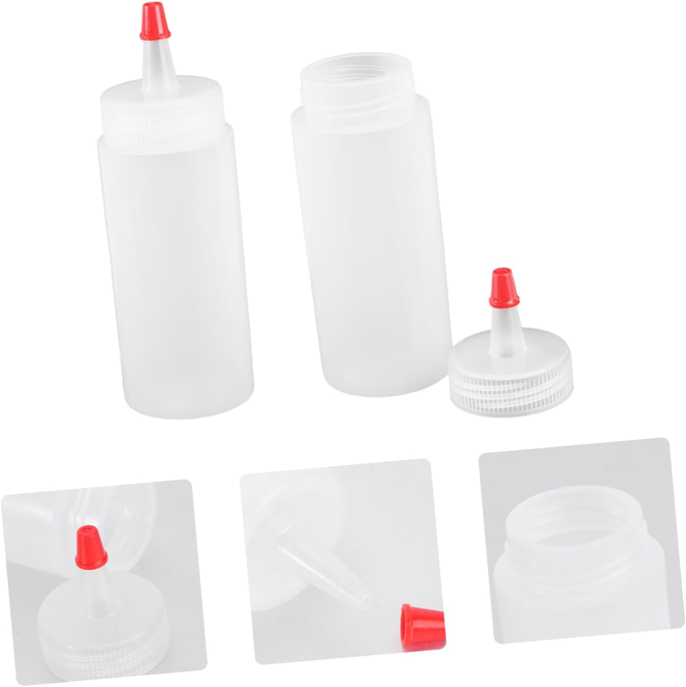 DECHOUS 12 Pcs Reusable Paint Glue Squeeze Bottles