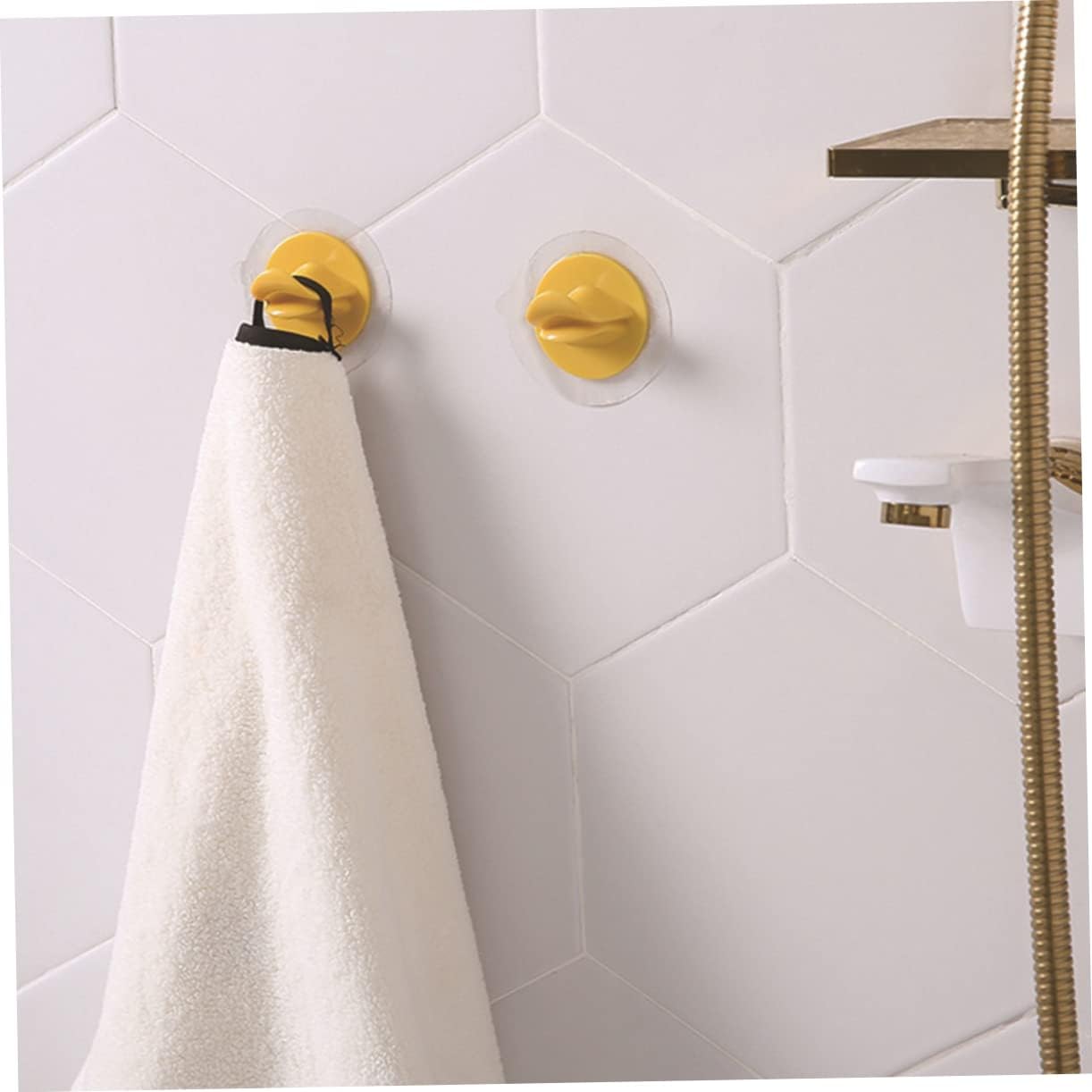 TIDTALEO 4pcs Seamless Hooks Wall Decor Bath Hook