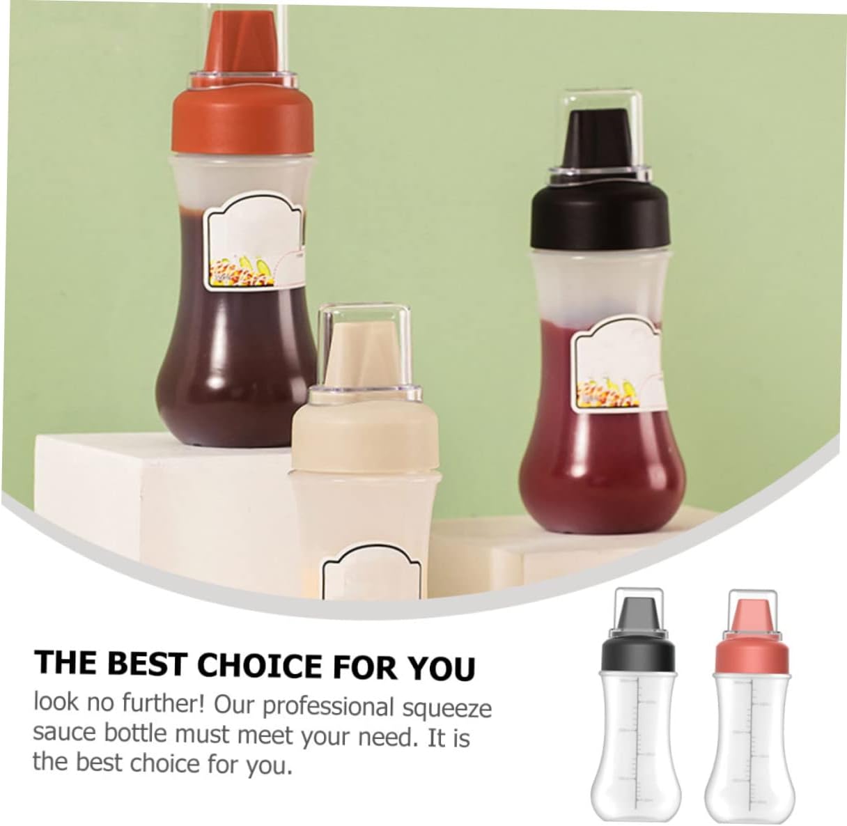 PRETYZOOM Jam Dispensers with Ketchup Bottles Portable Sauce Storage