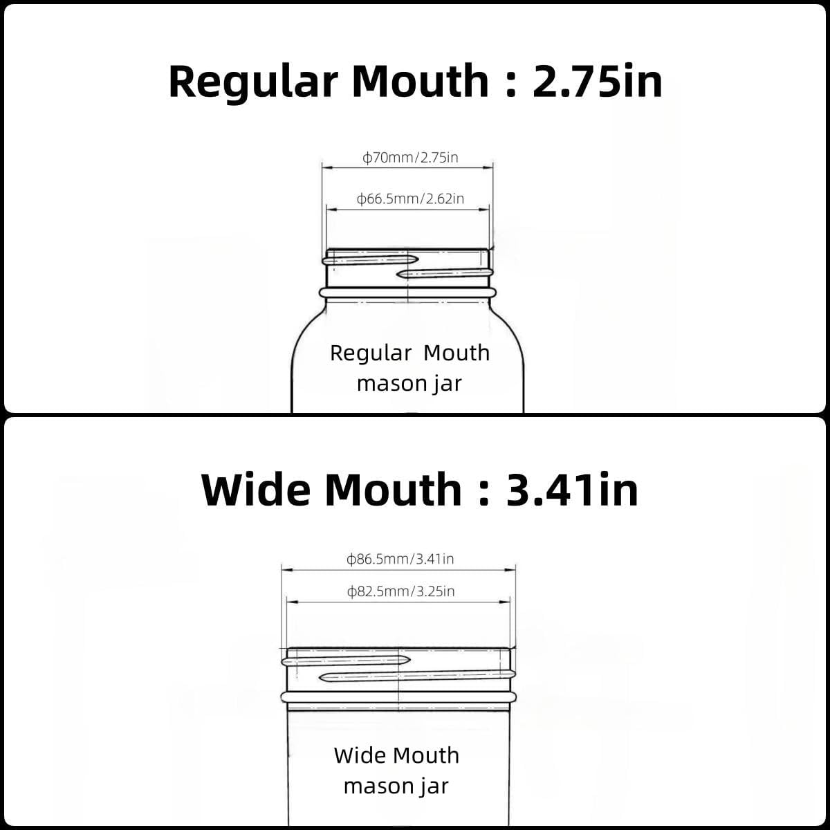 9 Pack Blue-green Wide Mouth Mason Jar Lids with Silicone Rings 1
