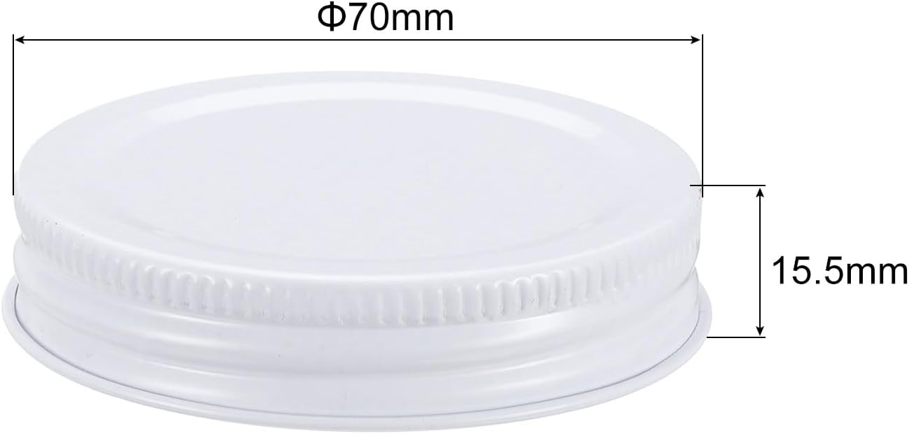 Uxcell 42pcs 70mm Mason Jar Lids with Airtight Seal