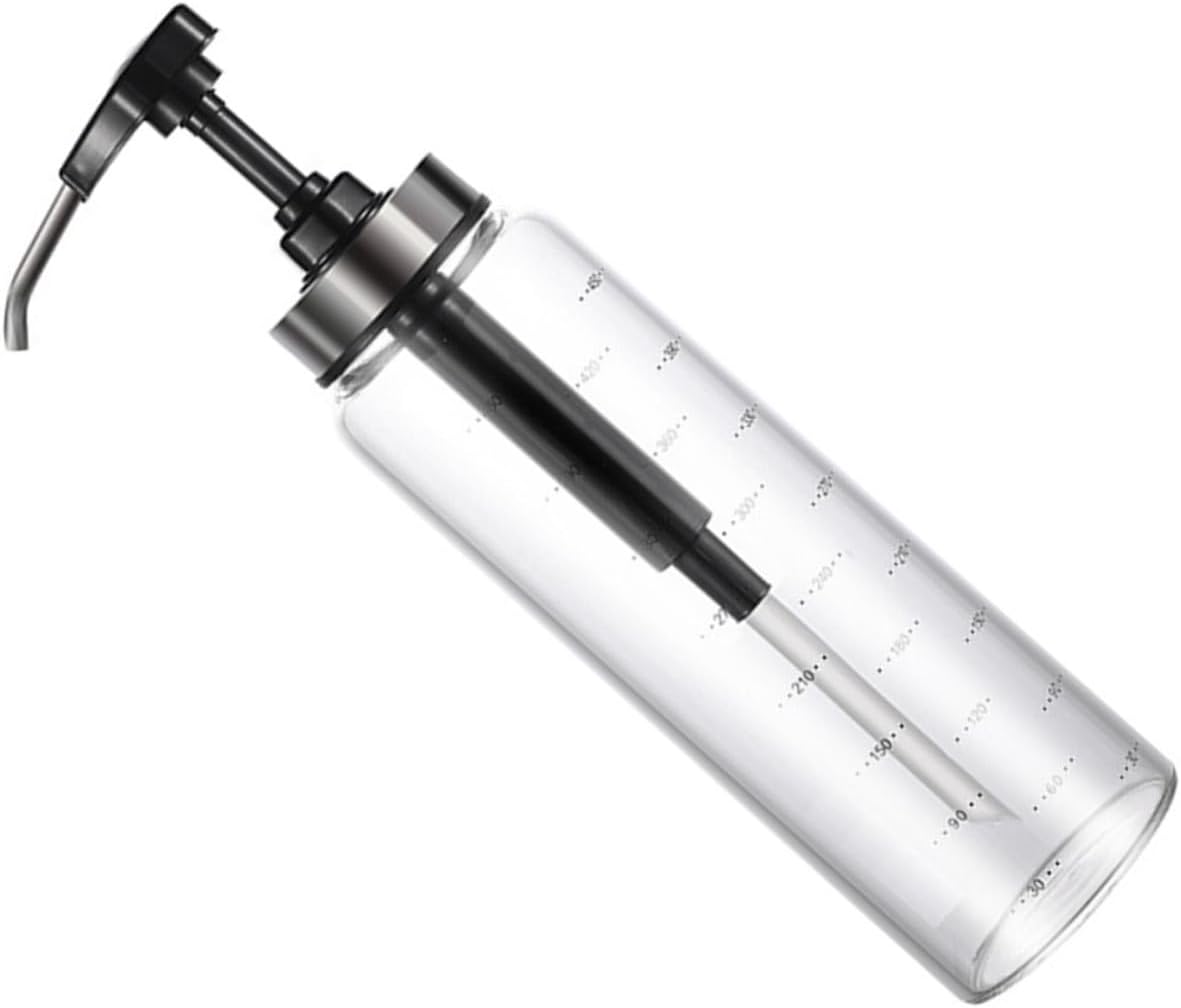 Luxshiny Metal Glass Honey Dispenser Jar