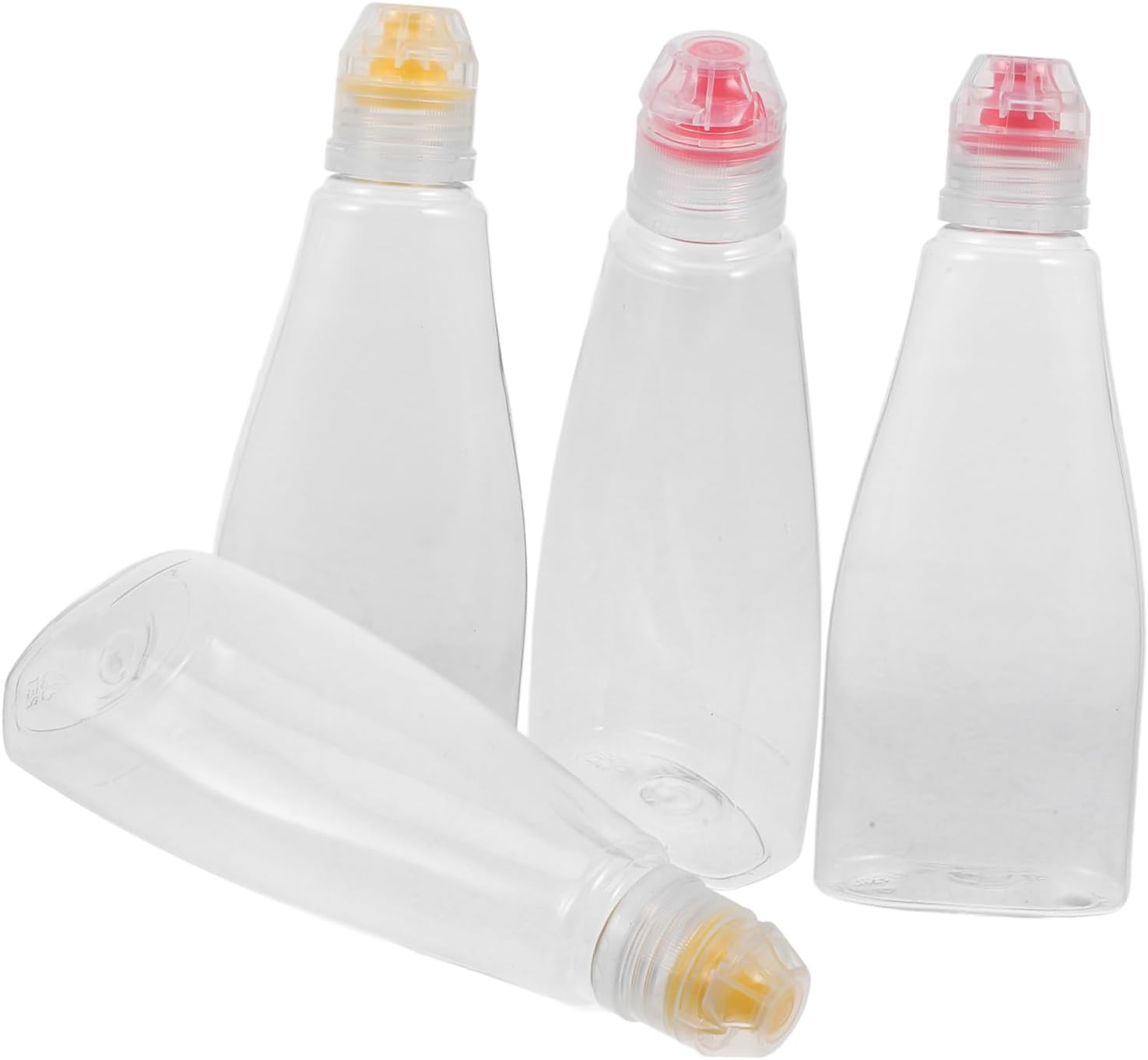 CHILDWEET 12 Pcs PET Condiment Squeeze Bottles