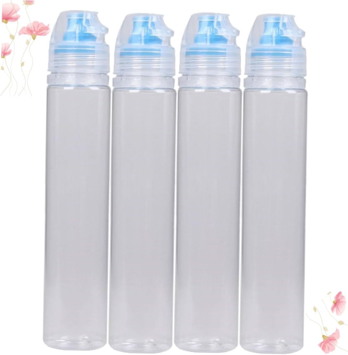 VOSAREA 4Pcs PVC Condiment Storage Bottles Set