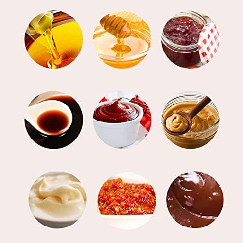 COYENRAT 5 Hole Condiment Squeeze Bottle with Leak Proof Lid