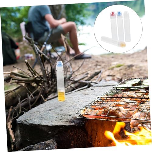 8 Pcs Mini Squeeze Condiment Bottles PET Ketchup Honey Oil Squeeze Containers
